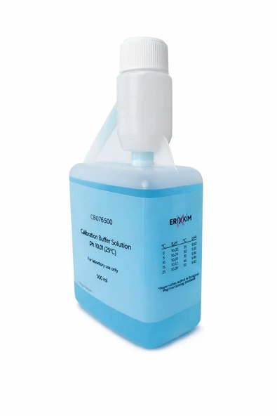 Ph Metre Kalibrasyon Çözeltisi pH 10.01 500 ml - Standart Buffer Solüsyonu ürün görseli 1