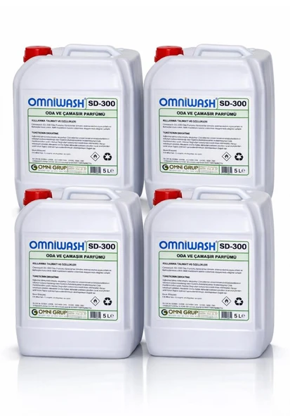 Omniwash SD-300 Ivory Oryantal Oda ve Çamaşır Parfümü 4 x 5000 ml ürün görseli 1