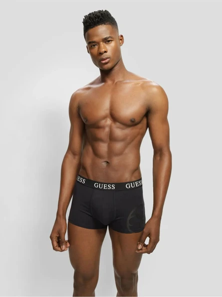 Guess U4RG04K6YW0 Placed Logo Erkek Boxer - Resim 2