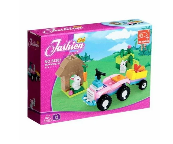 Ausini  86 Parça Fashion Girls Traktörlü Bahçe Seti ürün görseli 1