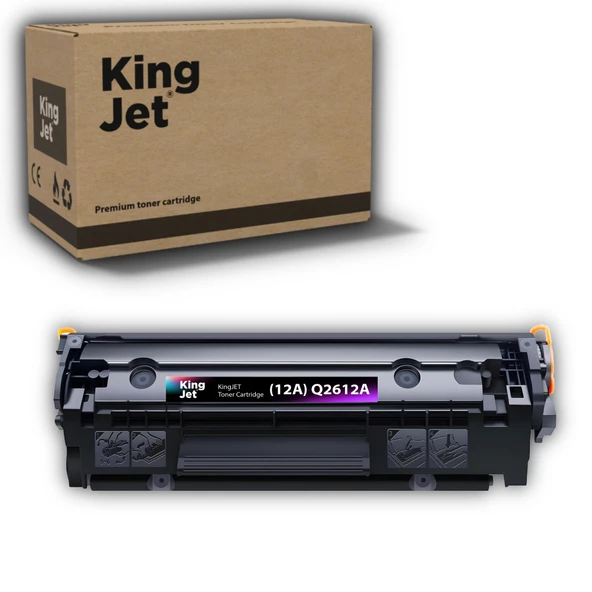 KingJET HP Uyumlu (12A) Q2612A Standart Kapasiteli Muadil Toneri | LaserJet 1015 ürün görseli 1