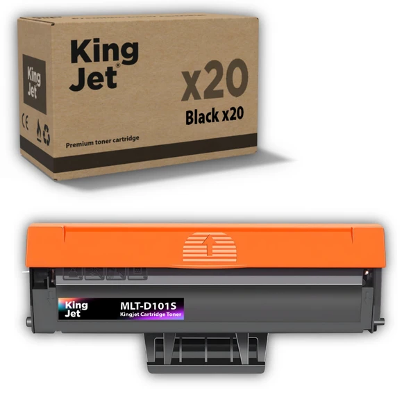 KingJET Samsung Uyumlu MLT-D101S Standart Kapasiteli (20'li Paket) Çipli Muadil Toner | ML-2161 ürün görseli 1