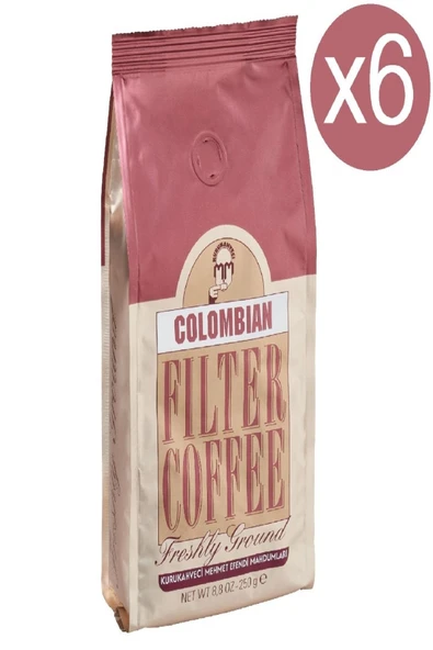 COLOMBİAN FİLTRE KAHVE 250 GR 6'LI SET ürün görseli 1