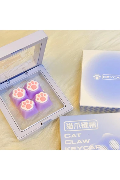 silabor Çok Renkli PBT Tuş Takımı Mekanik Klavye Cat Keycaps ürün görseli 1