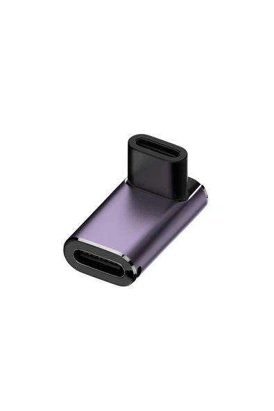 silabor 240W Yüksek Güçlü Type-C Adaptör 90 Derece L Başlı U Şeklinde 40Gbps İletim USB4.0 Tam Fonksiyonlu ürün görseli 1