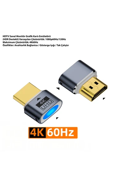 silabor HDTV Sanal Ekran için Uygun Grafik Kartı Alıcısı - HDTV Sanal Monitör Grafik Kartı Emülatörü ürün görseli 1