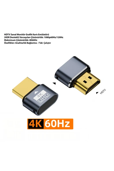 silabor HDTV Sanal Ekran için Uygun Grafik Kartı Alıcısı - HDTV Sanal Monitör Grafik Kartı Emülatörü ürün görseli 1
