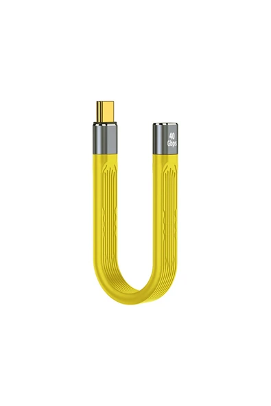 silabor Type-C 14cm kısa kablo, USB 4.0 çok fonksiyonlu veri kablosu, hızlı şarj özellikli USB 3.1 ürün görseli 1