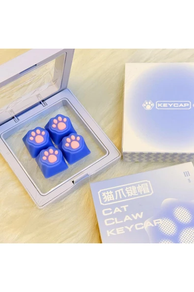 silabor Çok Renkli PBT Tuş Takımı Mekanik Klavye Cat Keycaps ürün görseli 1