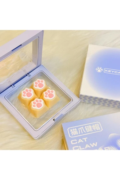 silabor Çok Renkli PBT Tuş Takımı Mekanik Klavye Cat Keycaps ürün görseli 1