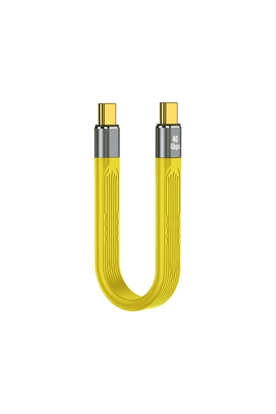 silabor Type-C 14cm kısa kablo, USB 4.0 çok fonksiyonlu veri kablosu, hızlı şarj özellikli USB 3.1 ürün görseli 1