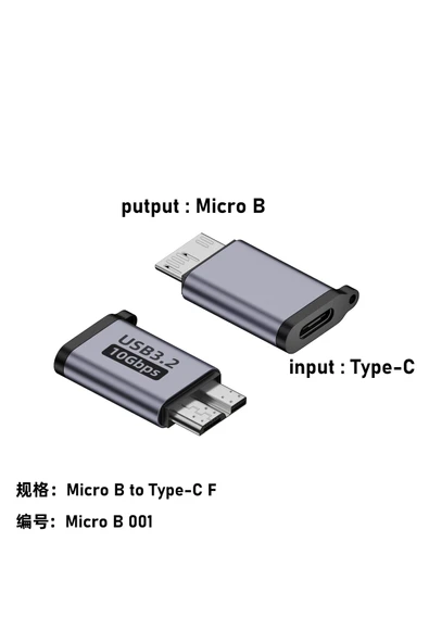 silabor Veri Aktarımı ve Şarj için Micro USB'den Type-C'ye/USB'den Micro USB'ye Adaptör ürün görseli 1