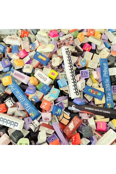 silabor PBT Süblimasyonlu Keycaps Tuş Başlığı Özelleştirilebilir Klavye (karışık paket gönderilecektir)100gr ürün görseli 1