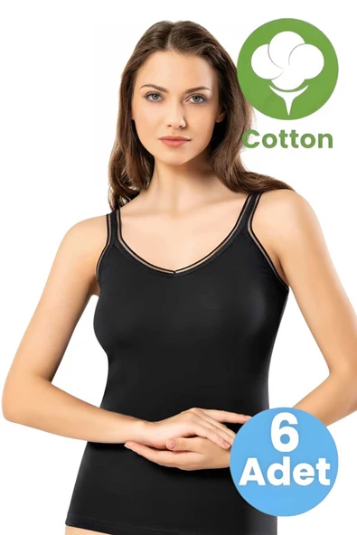Uniquetrenders Kadın 6'lı Model Askılı Atlet ürün görseli 1