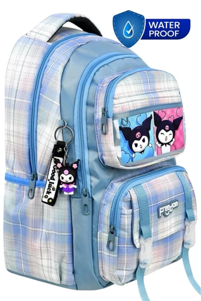 Uniquetrenders Sanrio Kromi Temalı Çok Bölmeli ve Su Geçirmez Günlük Kullanım Lüx Sırt Çantası ve Okul Çantası ürün görseli 1