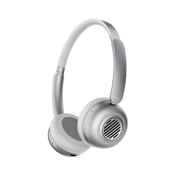 ACL ABK-12 Kablosuz Bluetooth Kulak Üstü Kulaklık Ultra Bass Metalik Görünüm Gümüş ürün görseli 1