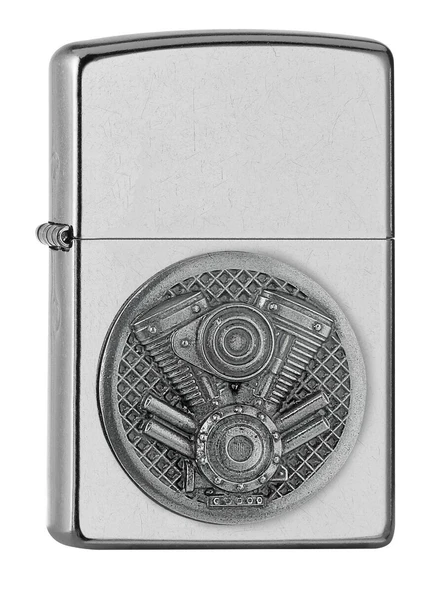 Zippo Motor V-Twin Engine Emblem Dizayn Çakmak ürün görseli 1