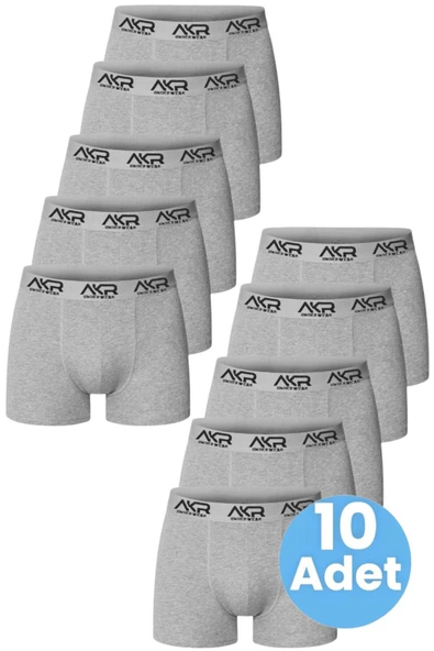 Uniquetrenders Erkek Likralı Pamuklu Boxer 10'lu Paket ürün görseli 1