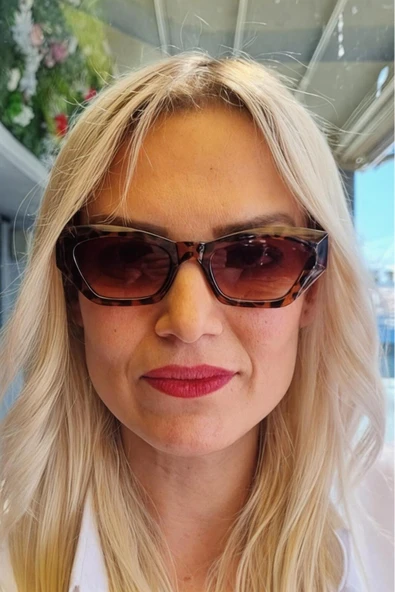 Uniquetrenders Kadın Ellen Retro Cat Eye Model Güneş Gözlüğü ürün görseli 1