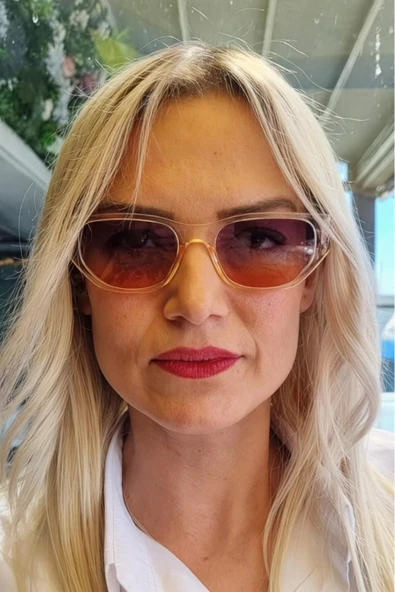 Uniquetrenders Kadın Maria Cat Eye Dikdörtgen Vintage Model Güneş Gözlüğü ürün görseli 1