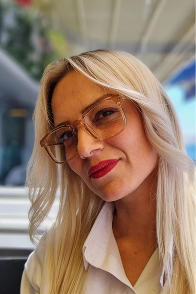 Uniquetrenders Unisex Raven Mavi Işık Korumalı Dinlendirici Kare Model Ekran Gözlüğü ürün görseli 1
