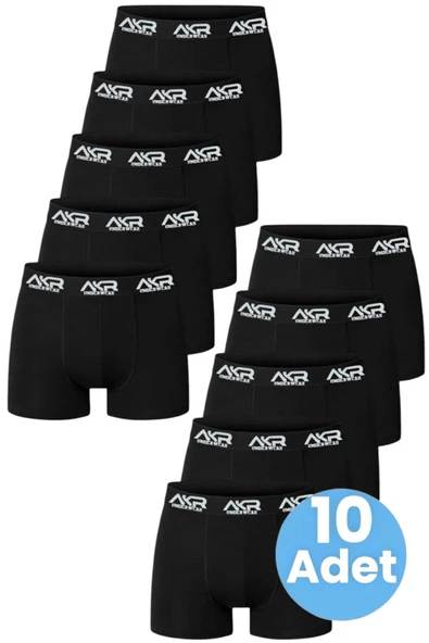 Uniquetrenders Erkek Likralı Pamuklu Boxer 10'lu Paket ürün görseli 1