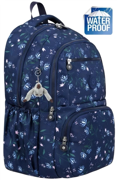 Uniquetrenders Unisex Lüx Desenli Laptop Bölmeli 4 Gözlü Su Geçirmez Günlük Kullanım Okul Çantası ve Sırt Çantası ürün görseli 1