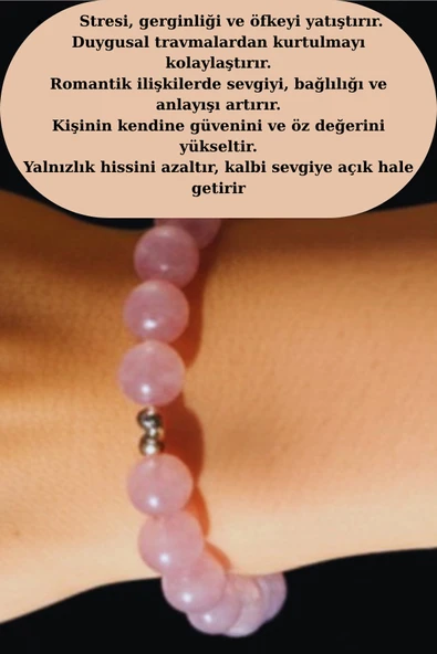 Doğal Pembe Kuvars Kristali – Negatif Enerjiyi Temizleyen ve Kalbi Yumuşatan Taş ürün görseli 1