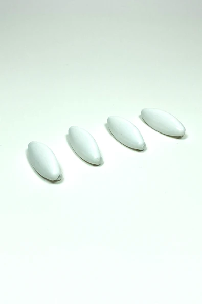 4 Adet Plastik Çengelli Eşarp Ve Şal İğnesi Beyaz 4 cm ürün görseli 1