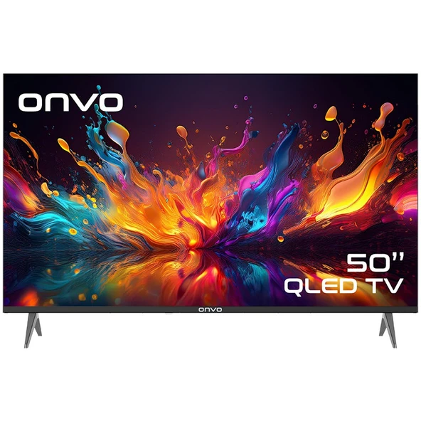 Onvo 50VQ90F3UA 50'' 127 Ekran Uydu Alıcılı 4K Ultra Hd Google Smart QLED TV ürün görseli 1