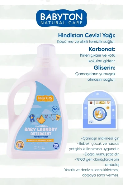 SET 3'LÜ Çamaşır Deterjanı 1000 ml - Resim 3