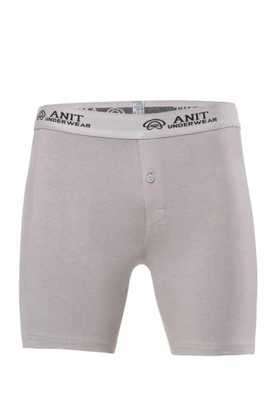 Likralı Uzun Erkek Boxer Gri - 1114A ürün görseli 1