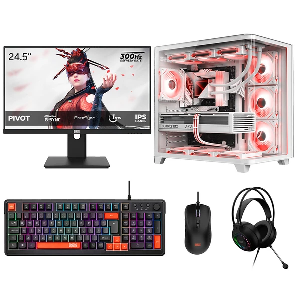 Dragos DRx10000 Ryzen 7 7700 16GB 512GB NVMe 16GB RX 9070XT 24.5 İnç 300Hz 1ms Oyuncu Oem Paket ürün görseli 1