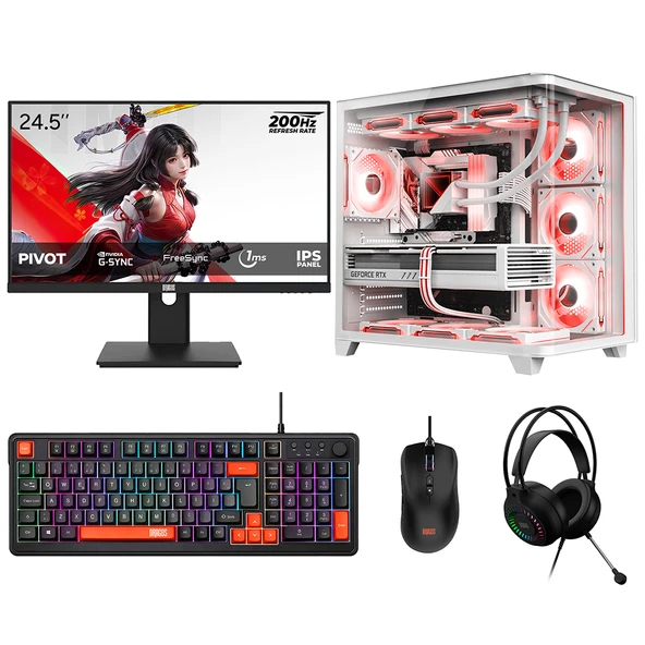 Dragos DRx9981 Ryzen 7 5700 16GB 512GB NVMe 16GB RX 9070XT 24.5 İnç 200Hz 1ms Oyuncu Oem Paket ürün görseli 1