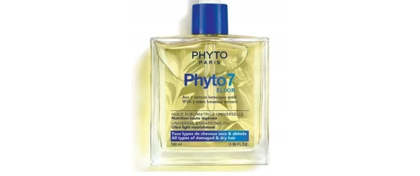 PHYTO 7 ELİXİR OİL  ALL TYPES OF DAMGED AND DRY HAİR 100 ML ürün görseli 1