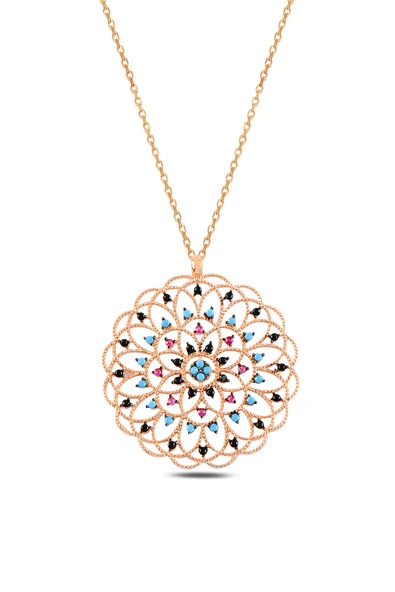 ÇEKİRDEK JEWELRY 925 Ayar Gümüş Doğal Işıltı: Elinizde Hayat Bulan Mandala Kolye ürün görseli 1