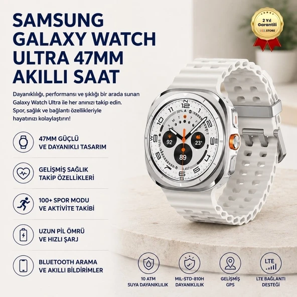 Samsung Galaxy Watch Ultra 47mm Akıllı Saat Bluetooth ürün görseli 1