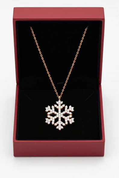 ÇEKİRDEK JEWELRY 925 Ayar Gümüş Beyaz Kartanesi Kolye ürün görseli 1