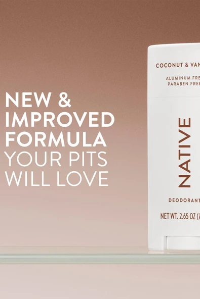 Native Coconut & Vanilla Alüminyumsuz Stick Deodorant 75GR - Resim 3