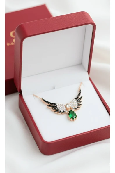 ÇEKİRDEK JEWELRY 925 Ayar Gümüş Melek Kolye ürün görseli 1