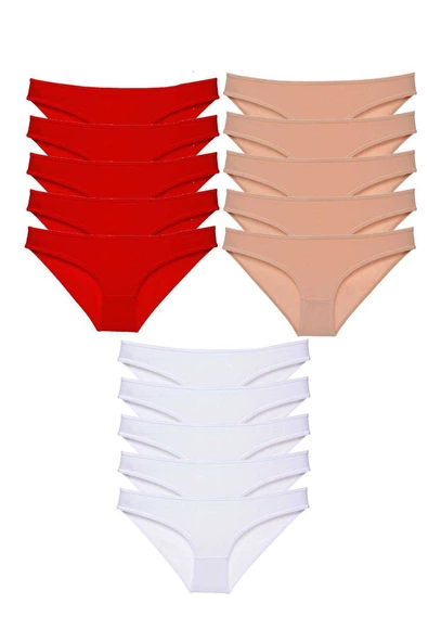 15 adet Süper Eko Set Likralı Kadın Slip Külot 514 ürün görseli 1