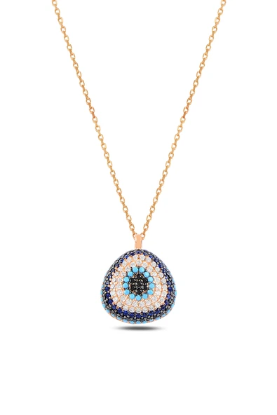 ÇEKİRDEK JEWELRY Şans ve Koruma Temalı Nazar Boncuğu Kolye | Günlük & Özel Gün Takısı ürün görseli 1