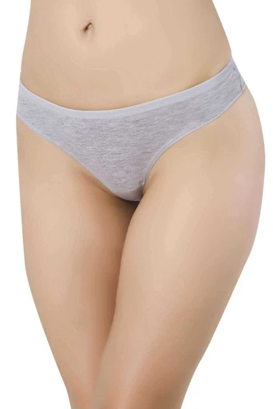 Gri Kadın Günlük Pamuklu Likralı Özel Poşet İçinde Taşınabilir  Slip Külot ürün görseli 1