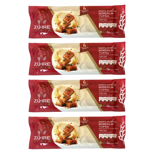 Zühre Hanım Baklavalık Böreklik Yufka 800 gr x 4 Adet ürün görseli 1