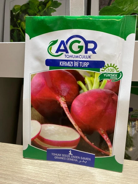 Agr Kırmızı İri Turp Tohumu 10 Gr ürün görseli 1