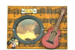 Dekoratif Metal Çerçeve Gitar Dekorlu   ( 25 İS ) ürün görseli 1
