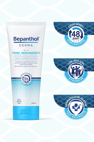 Bepanthol Derma Temel Nemlendirici Losyon 200 Ml - Resim 5