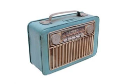 Retro Radyo Kutulu Dekoratif Kumbara ürün görseli 1
