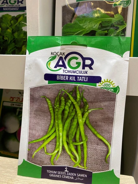Agr Tatlı Kıl Biber Tohumu 5 Gr ürün görseli 1