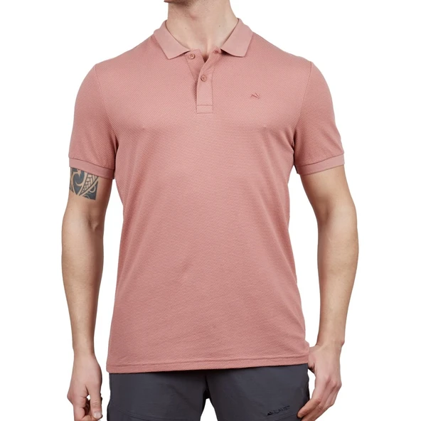 Alpinist Roc Erkek Polo T-Shirt Gül Kurusu ürün görseli 1